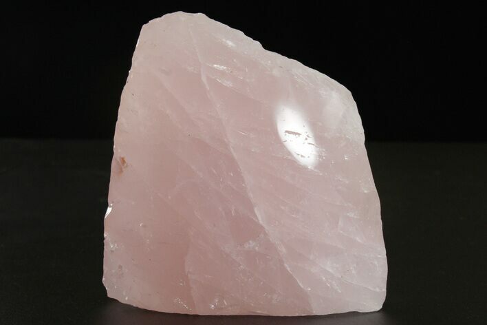 Free-Standing, Polished Rose Quartz - Single Side Polished #341771